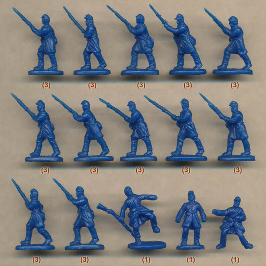 1/72 ACW US Troops in Attack 2 (STR)