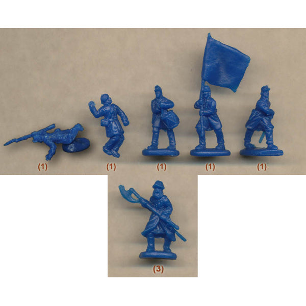 1/72 ACW US Troops in Attack 2 (STR)