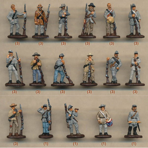 1/72 Confederate Infantry Standing (STR)