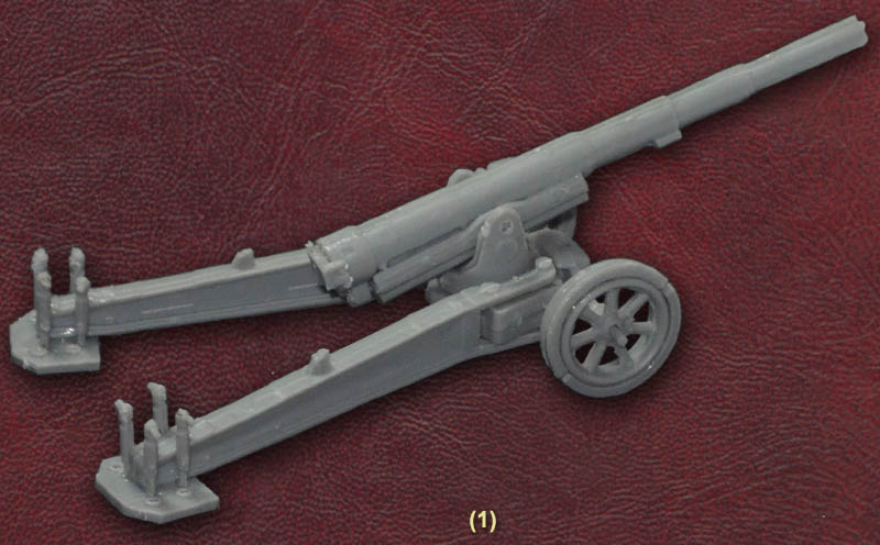 1/72 WWI Canon de 155mm GPF mle 1917 with French Late War Crew in Winter Dress (STR)