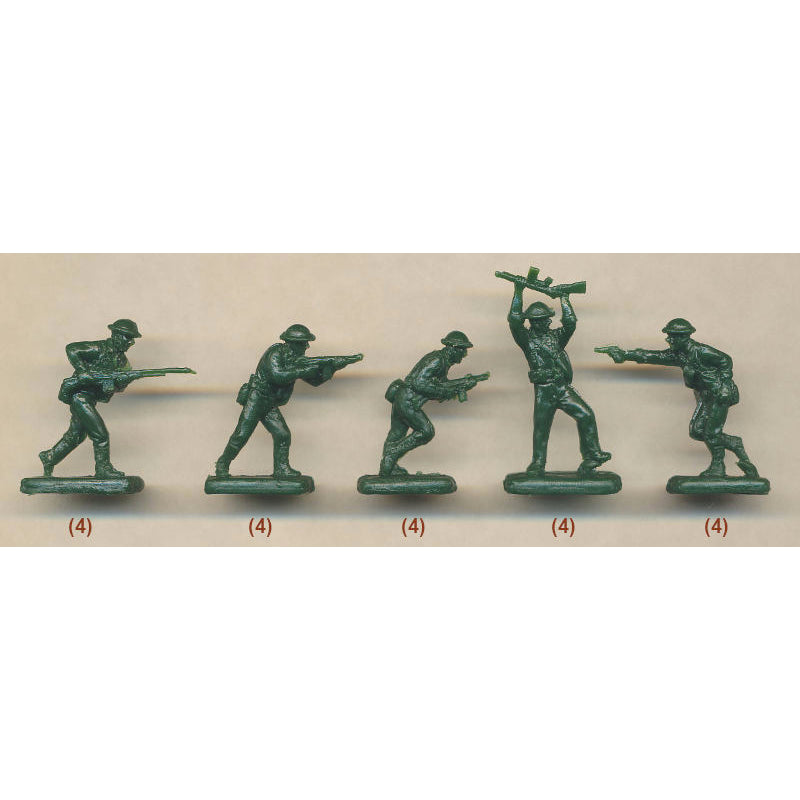 1/72 Early WWII US Infantry in Combat (STR)