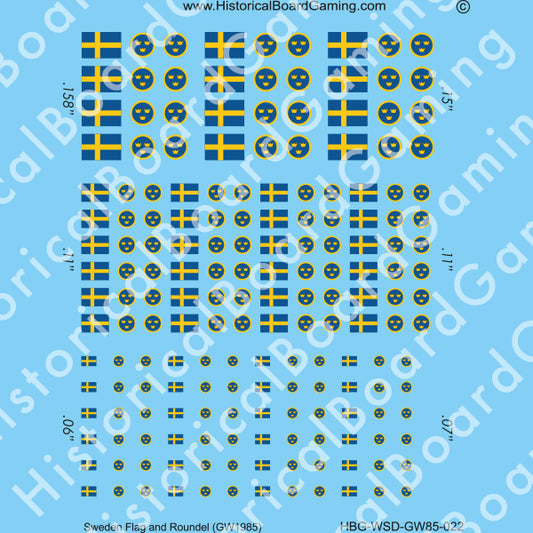 Decal Sheet, Sweden GW-1985