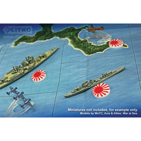 Premium Printed WWII Japan Rising Sun Tokens (10)