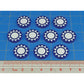 Premium Printed WWII China Kuomintang Tokens (10)