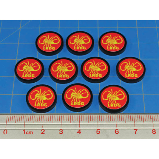Premium Printed WWII Long Range Desert Group Tokens (10)