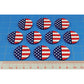 Premium Printed WWII U.S.A. Stars and Stripes Large Tokens (10)