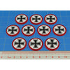 Premium Printed WWII German Iron Cross Large Tokens (10)