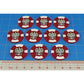 Premium Printed WWII Polish Arms of Poland Large Tokens (10)