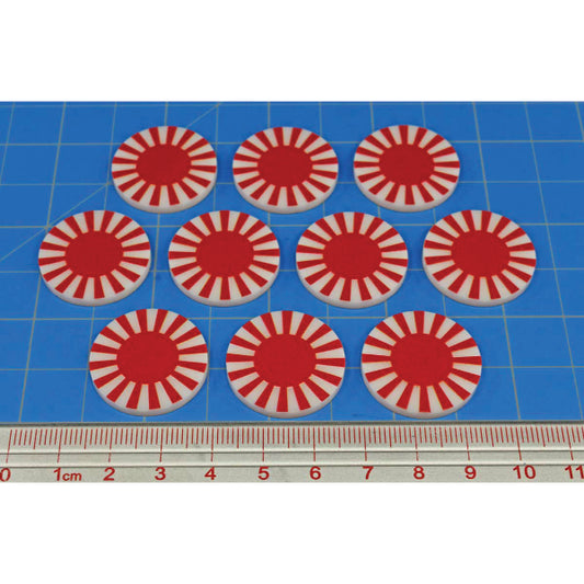 Premium Printed WWII Imperial Japanese Army Large Tokens (10)