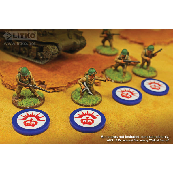 Premium Printed WWII Australian ANZAC Large Tokens (10)