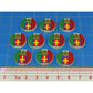 Premium Printed WWII Italian Army North Africa Campaign Tokens (10)