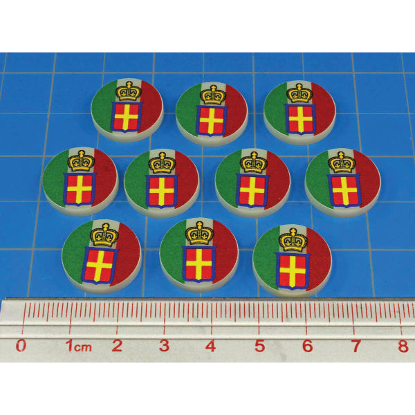 Premium Printed WWII Italian Army North Africa Campaign Tokens (10)