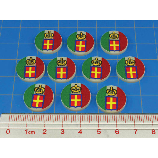 Premium Printed WWII Italian Army North Africa Campaign Tokens (10)