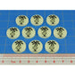Premium Printed WWII German Afrika Korps North Africa Campaign Tokens (10)