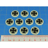 Premium Printed WWII German Bundeswehr-Cross North Africa Campaign Tokens (10)