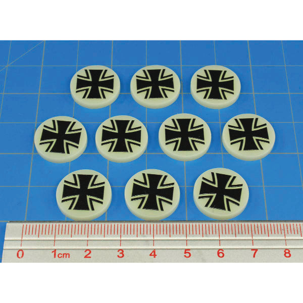 Premium Printed WWII German Bundeswehr-Cross North Africa Campaign Tokens (10)