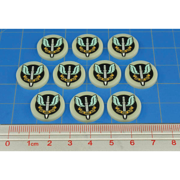 Premium Printed WWII British Special Air Service North Africa Campaign Tokens (10)
