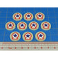 Premium Printed WWII Allied Command North Africa Campaign Tokens (10)