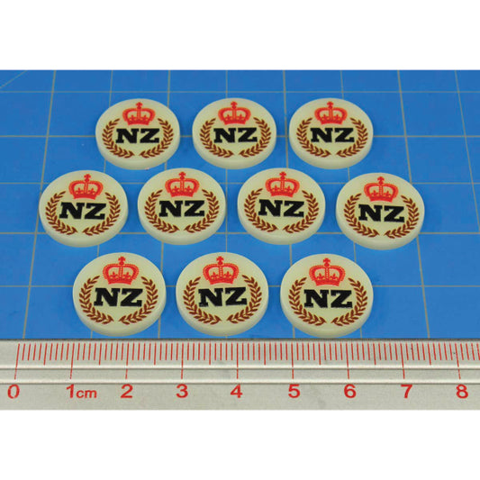 Premium Printed WWII New Zealand Expeditionary Force North Africa Campaign Tokens (10)