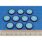 Premium Printed WWII New Zealand Air Force Roundel Pacific Theater Tokens (10)