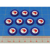 Premium Printed WWII New Zealand Kiwi Roundel Pacific Theater Tokens (10)