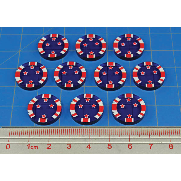 Premium Printed WWII New Zealand Commonwealth Pacific Theater Tokens (10)
