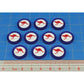 Premium Printed WWII Australian Air Force Roundel Pacific Theater Tokens (10)