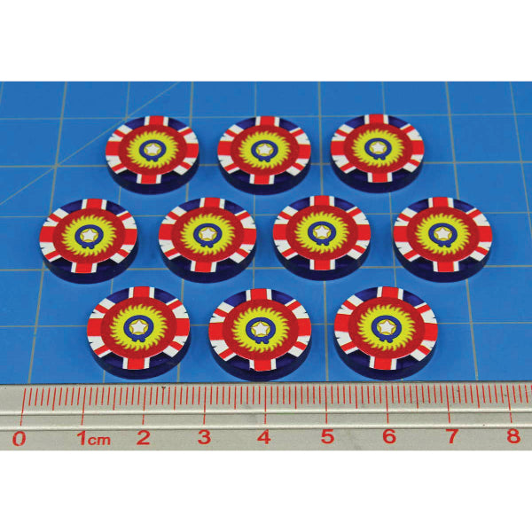 Premium Printed WWII Indian Commonwealth Pacific Theater Tokens (10)