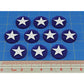 Premium Printed WWII American Air Force Roundel Pacific Theater Tokens (10)