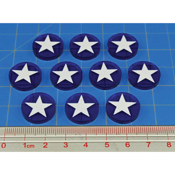 Premium Printed WWII American Air Force Roundel Pacific Theater Tokens (10)