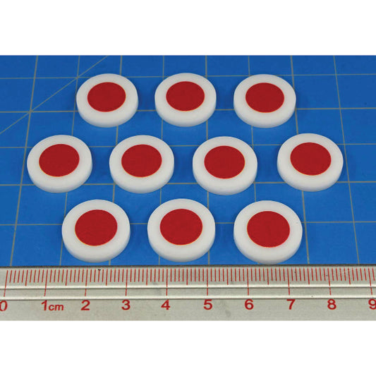 Premium Printed WWII Japanese Zero Roundel Pacific Theater Tokens (10)
