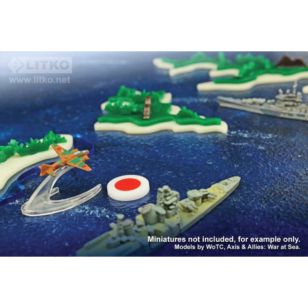 Premium Printed WWII Japanese Zero Roundel Pacific Theater Tokens (10)