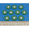 Premium Printed WWII American Army Green Roundel Faction Tokens (10)