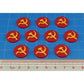 Premium Printed WWII Soviet Union Hammer and Sickle Faction Tokens (10)