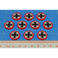 Premium Printed WWII German National Cross Faction Tokens (10)