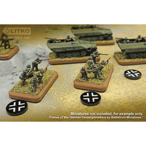 Premium Printed WWII German Elite Cross Faction Tokens (10)