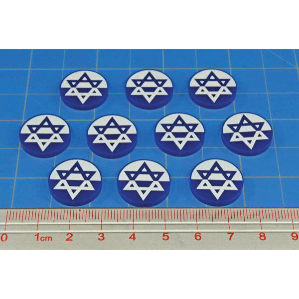 Premium Printed WWII Jewish Underground Faction Tokens (10)