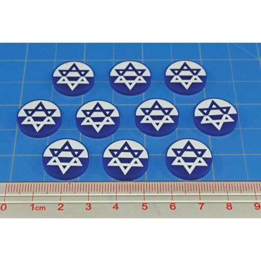 Premium Printed WWII Jewish Underground Faction Tokens (10)