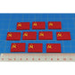 Premium Printed WWII Soviet Union Flag Tokens (10)