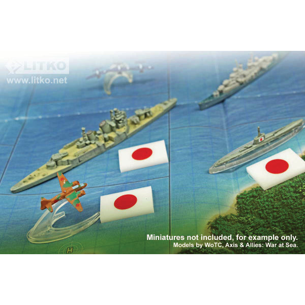 Premium Printed WWII Imperial Japanese Flag Tokens (10)