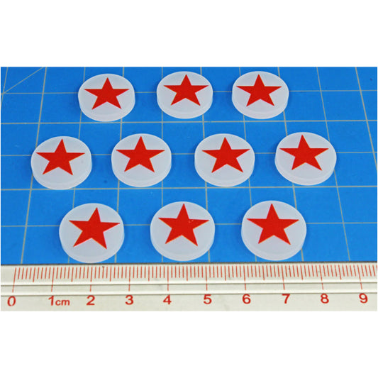 Premium Printed WWII Russian Red Star Winter War Faction Tokens (10)