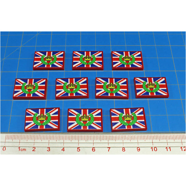 Premium Printed Britain Imperial Crown Flag (x10)