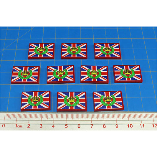 Premium Printed Britain Imperial Crown Flag (x10)