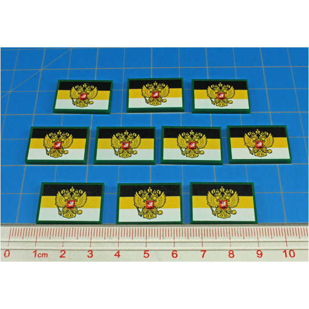 Premium Printed Russian Imperial Flag (x10)