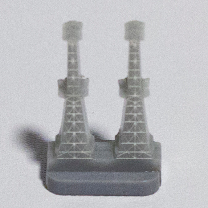 British Radar Tower Unassembled (3D Acrylic) xONE