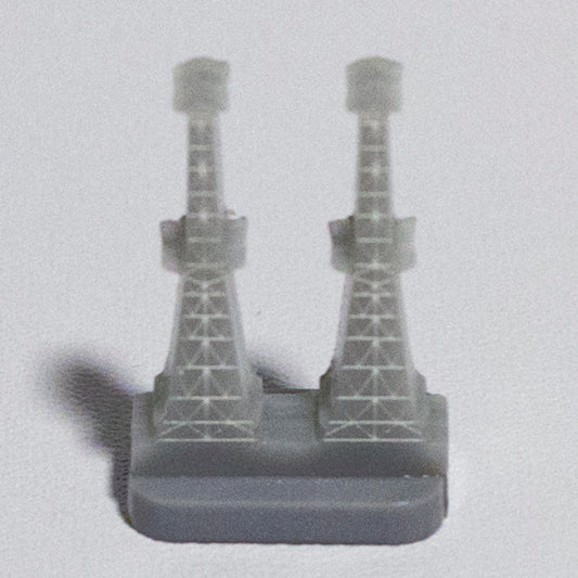 British Radar Tower Unassembled (3D Acrylic) xONE