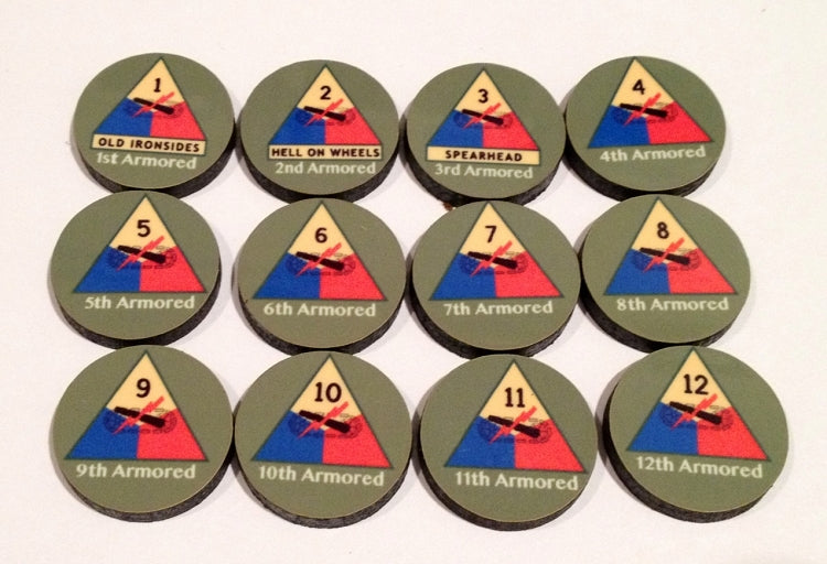 U.S. Armored Division Marker 12/set