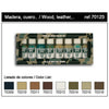 Vallejo, Panzer Aces Wood, Leather, and Stencil Paint Set - 17ml Bottle (8/Set)