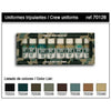 Vallejo, German Tank Crew Uniforms Paint Set - 17ml Bottle (8/Set)