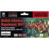 Vallejo, British Infantry Napoleonic Wars Paint Set - 17ml Bottle (8/Set)